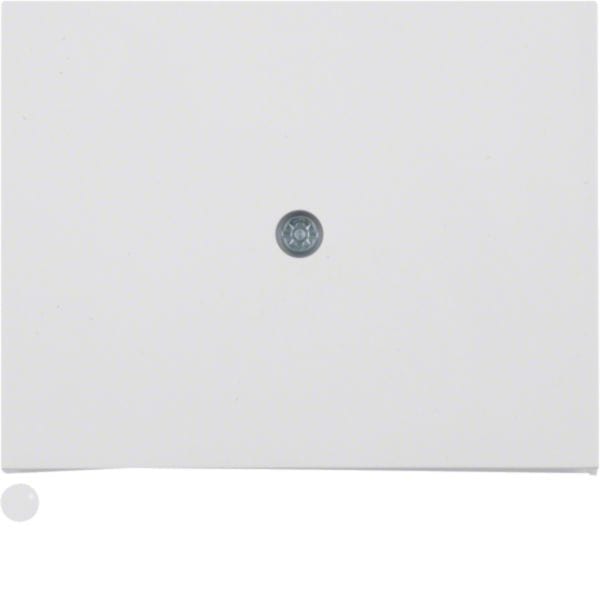 HAGER BOCCHIOTTI - Pezzo centrale per passacavo Berker K.1/K.5 bianco polare lucido