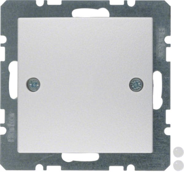 HAGER BOCCHIOTTI - Inserto cieco con pezzo centrale, avvitabile Berker B.7 alu opaco, verniciato 10091414