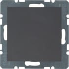 HAGER BOCCHIOTTI - Inserto cieco con pezzo centrale Berker B.3/B.7 antracite opaco 10091606
