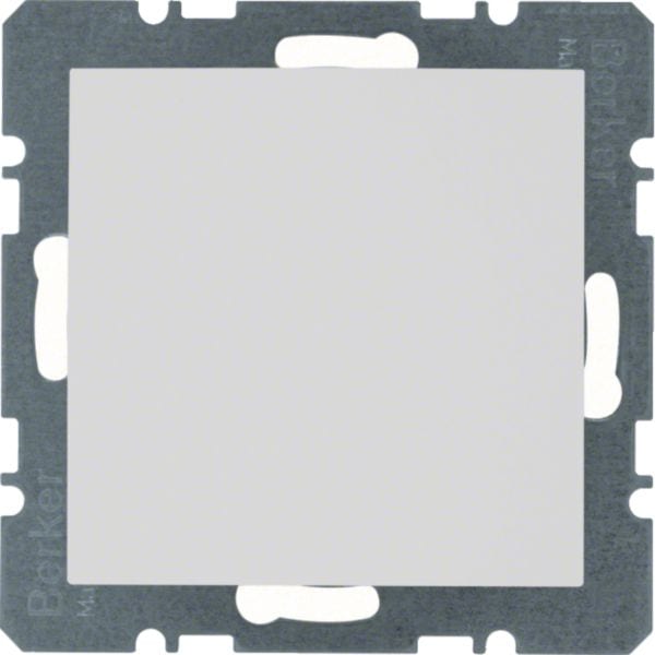 HAGER BOCCHIOTTI - Inserto cieco con pezzo centrale Berker S.1/B.3/B.7 bianco polare opaco