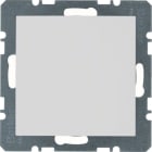 HAGER BOCCHIOTTI - Inserto cieco con pezzo centrale Berker S.1/B.3/B.7 bianco polare opaco