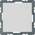 HAGER BOCCHIOTTI - Inserto cieco con pezzo centrale Berker Q.1/Q.3 bianco polare velluto