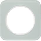 HAGER BOCCHIOTTI - Cornice singola Berker R.1 vetro bianco polare