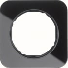 HAGER BOCCHIOTTI - Cornice singola Berker R.1 vetro nero 10112116
