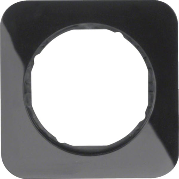 HAGER BOCCHIOTTI - Cornice singola Berker R.1 nero lucido