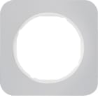 HAGER BOCCHIOTTI - Cornice singola Berker R.1 alu/bianco polare 10112174