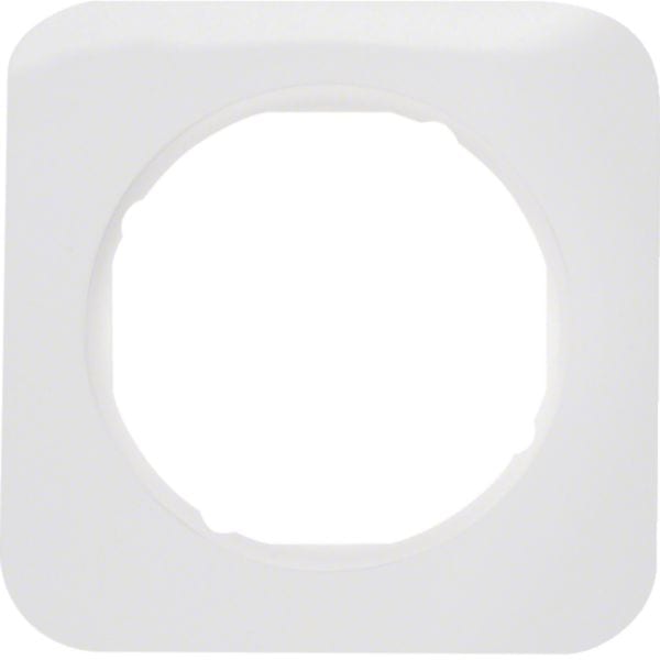 HAGER BOCCHIOTTI - Cornice singola Berker R.1 bianco polare lucido