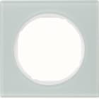 HAGER BOCCHIOTTI - Cornice singola Berker R.3 vetro bianco polare