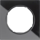 HAGER BOCCHIOTTI - Cornice singola Berker R.3 vetro nero