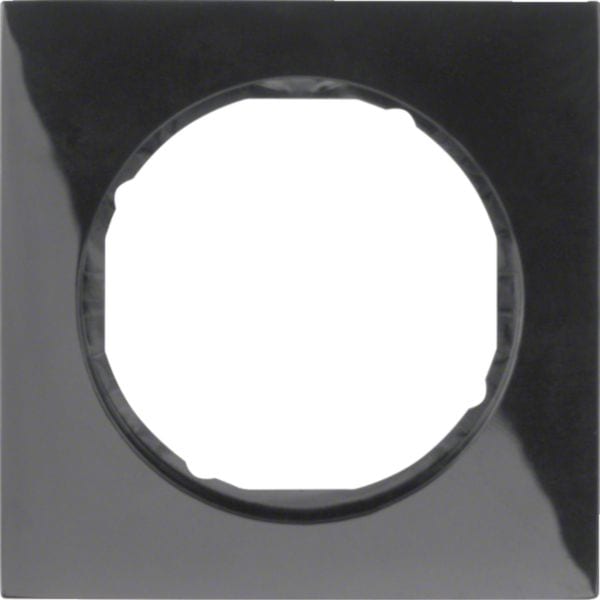 HAGER BOCCHIOTTI - Cornice singola Berker R.3 nero lucido 10112245