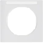 HAGER BOCCHIOTTI - Cornice singola con portaetichetta Berker R.3 bianco polare lucido