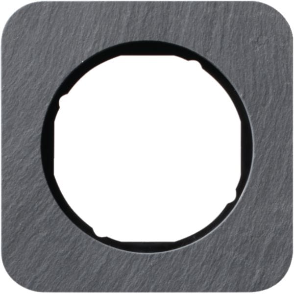 HAGER BOCCHIOTTI - Cornice singola Berker R.1 antracite/nero lucido, ardesia naturale 10112384