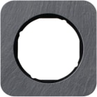 HAGER BOCCHIOTTI - Cornice singola Berker R.1 antracite/nero lucido, ardesia naturale 10112384