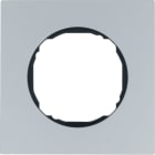HAGER BOCCHIOTTI - Cornice singola R.8 alluminio
