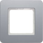 HAGER BOCCHIOTTI - Cornice singola Berker Q.7 alluminio anodizzato
