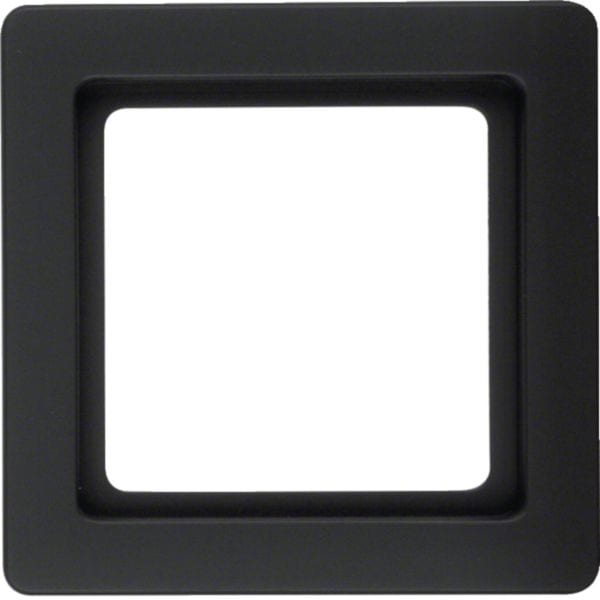 HAGER BOCCHIOTTI - Cornice singola Berker Q.1 antracite velluto, verniciato 10116086