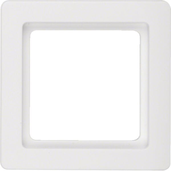HAGER BOCCHIOTTI - Cornice singola Berker Q.1 bianco polare velluto