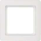 HAGER BOCCHIOTTI - Cornice singola Berker Q.1 bianco polare velluto