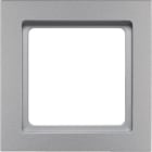 HAGER BOCCHIOTTI - Cornice singola Berker Q.3 alu velluto, verniciato