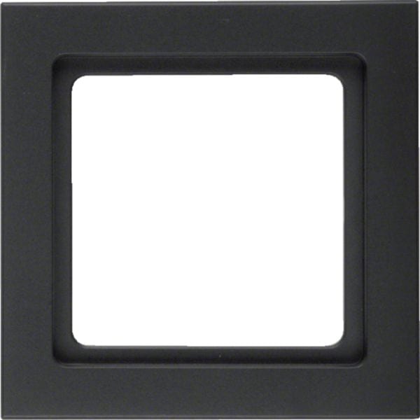 HAGER BOCCHIOTTI - Cornice singola Berker Q.3 antracite velluto, verniciato 10116096