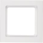 HAGER BOCCHIOTTI - Cornice singola Berker Q.3 bianco polare velluto 10116099
