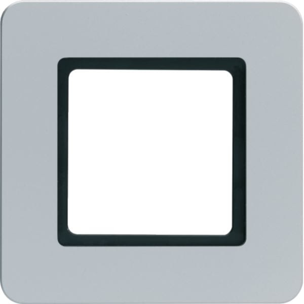 HAGER BOCCHIOTTI - Cornice singola Berker Q.7 alluminio velluto, verniciato, per illuminazione
