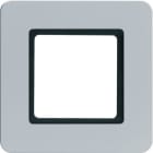 HAGER BOCCHIOTTI - Cornice singola Berker Q.7 alluminio velluto,  verniciato, per illuminazione 10116104