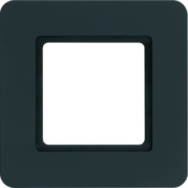 HAGER BOCCHIOTTI - Cornice singola Berker Q.7 antracite velluto, verniciato, per illuminazione