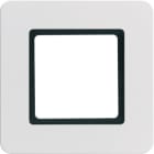 HAGER BOCCHIOTTI - Cornice singola Berker Q.7 bianco polare velluto, verniciato, per illuminazione