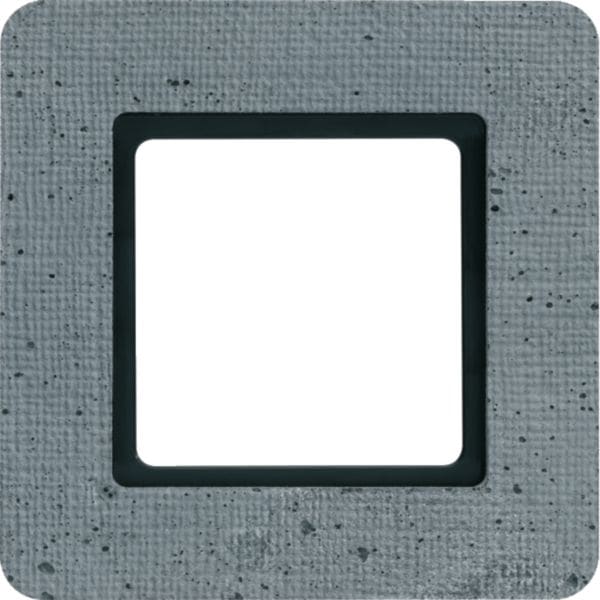 HAGER BOCCHIOTTI - Cornice singola Berker Q.7 calcestruzzo stutturato, per illuminazione 10116120