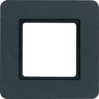 HAGER BOCCHIOTTI - Cornice singola Berker Q.7 ardesia naturale, per illuminazione