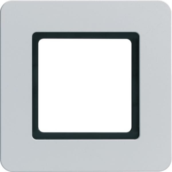 HAGER BOCCHIOTTI - Cornice singola Berker Q.7 alluminio anodizzato,?per illuminazione