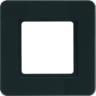 HAGER BOCCHIOTTI - Cornice singola Berker Q.7 vetro nero, per illuminazione