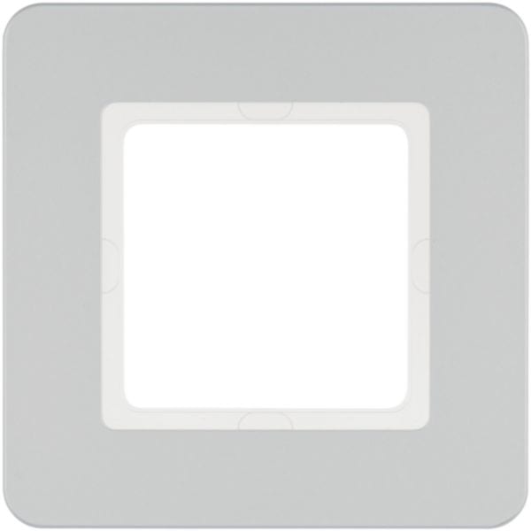 HAGER BOCCHIOTTI - Cornice singola Berker Q.7 alluminio velluto, verniciato