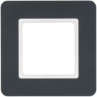 HAGER BOCCHIOTTI - Cornice singola Berker Q.7 antracite velluto, verniciato 10116186