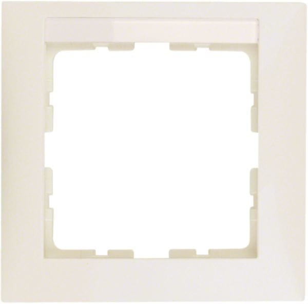 HAGER BOCCHIOTTI - Cornice singola Berker S.1 bianco lucido 10118912