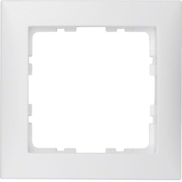 HAGER BOCCHIOTTI - Cornice singola Berker S.1 bianco polare opaco 10119909