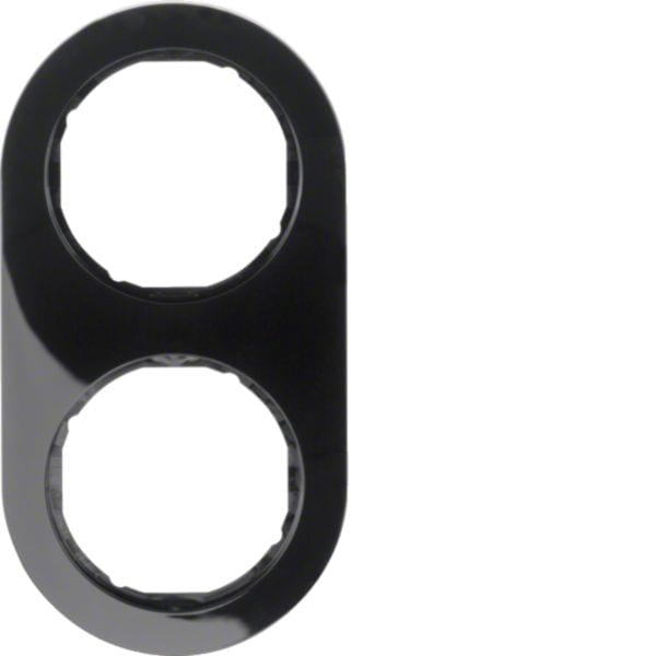 HAGER BOCCHIOTTI - Cornice doppia Serie R.classic?nero lucido 10122045