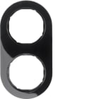 HAGER BOCCHIOTTI - Cornice doppia Serie R.classic?nero lucido 10122045