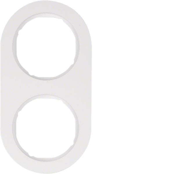 HAGER BOCCHIOTTI - Cornice doppia Serie R.classic bianco polare lucido 10122089