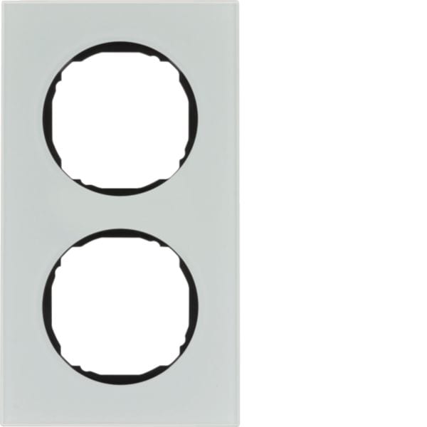 HAGER BOCCHIOTTI - Cornice doppia R.8 vetro bianco polare