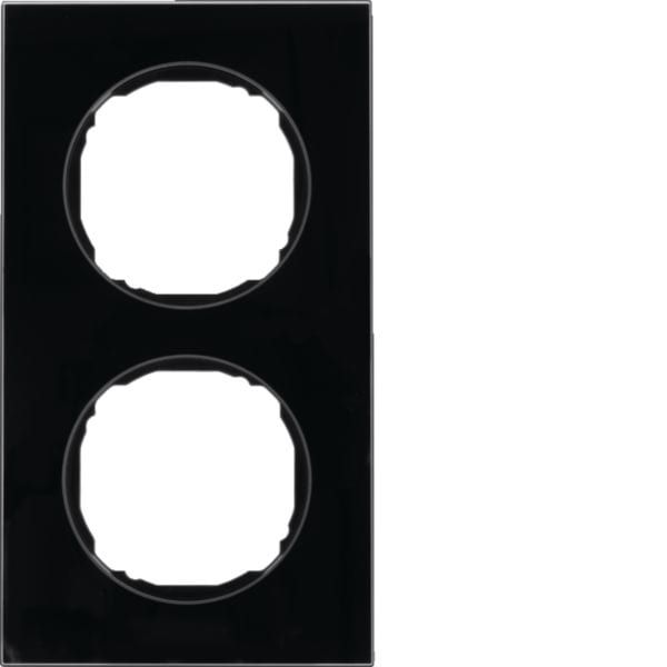 HAGER BOCCHIOTTI - Cornice doppia R.8 vetro nero