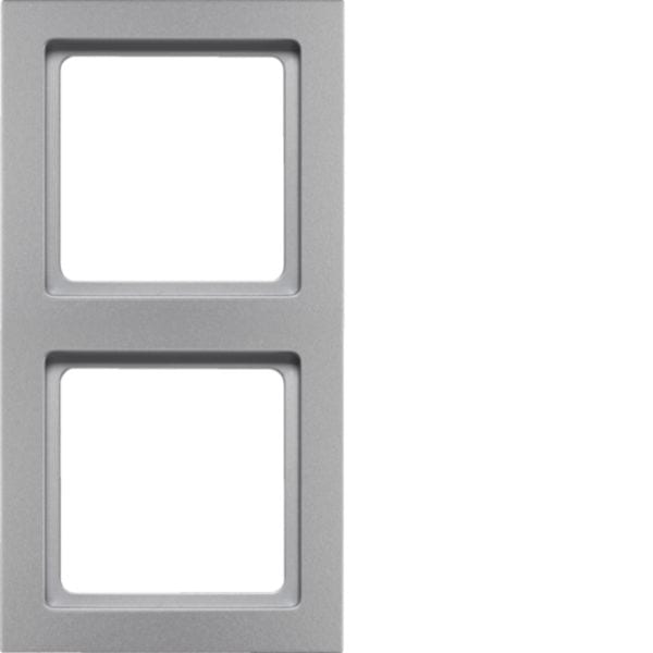 HAGER BOCCHIOTTI - Cornice doppia Berker Q.3 alu velluto, verniciato 10126094