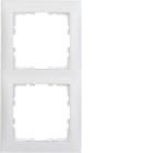 HAGER BOCCHIOTTI - Cornice doppia Berker S.1 bianco polare opaco