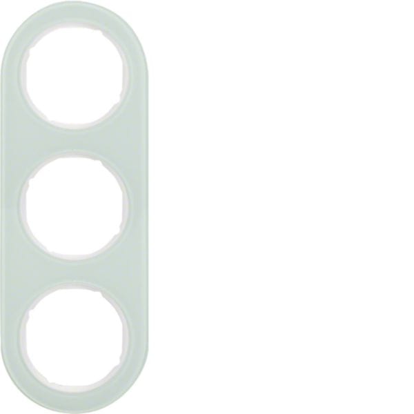 HAGER BOCCHIOTTI - Cornice tripla Serie R.classic?vetro bianco polare 10132009