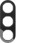 HAGER BOCCHIOTTI - Cornice tripla Serie R.classic?vetro nero 10132016