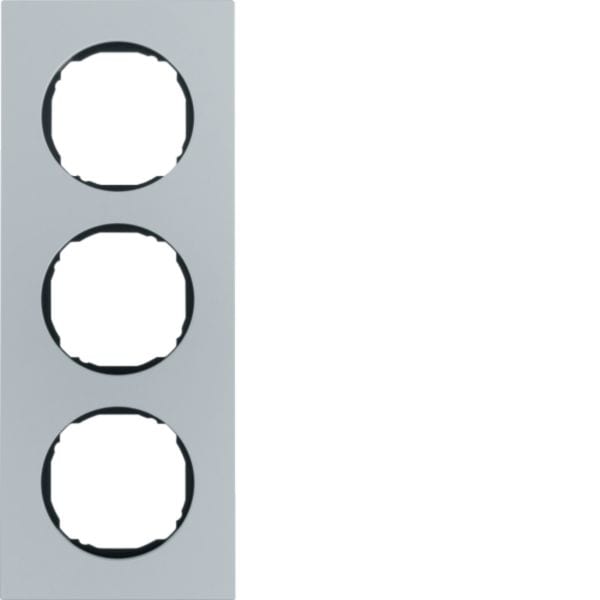 HAGER BOCCHIOTTI - Cornice tripla R.8 alluminio 10132674