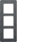 HAGER BOCCHIOTTI - Cornice tripla Berker Q.7 calcestruzzo stutturato
