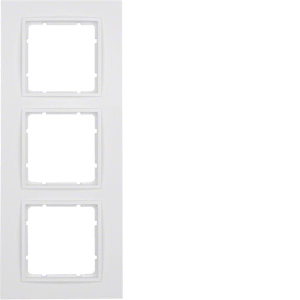 HAGER BOCCHIOTTI - Cornice tripla Berker B.7 bianco polare opaco