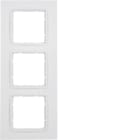 HAGER BOCCHIOTTI - Cornice tripla Berker B.7 bianco polare opaco